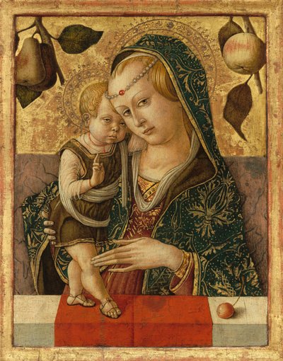 Madonna z Dzieciątkiem, ok. 1490 (tempera na panelu) autorstwa Carlo Crivelli