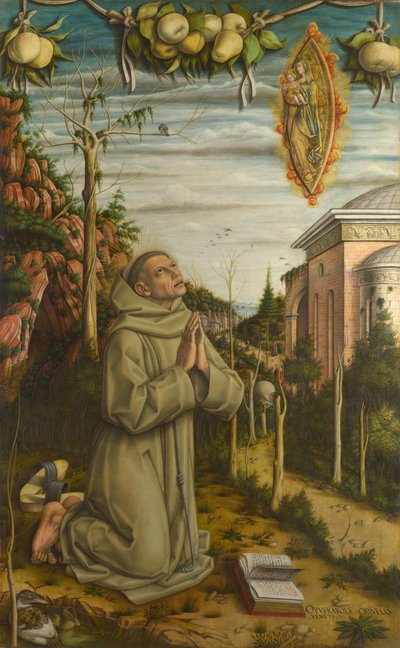 Wizja Błogosławionej Gabrieli, 1489 autorstwa Carlo Crivelli