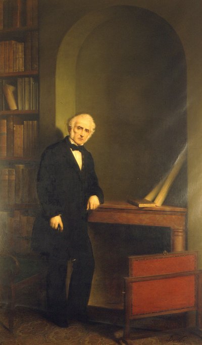 Portret Alessandro Manzoniego. Obraz De Notarisa. Dom w Mediolanie Manzoni. autorstwa Carlo De Notaris