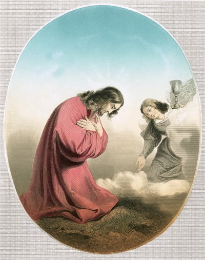 Anioł ukazujący się Chrystusowi autorstwa Carlo Dolci