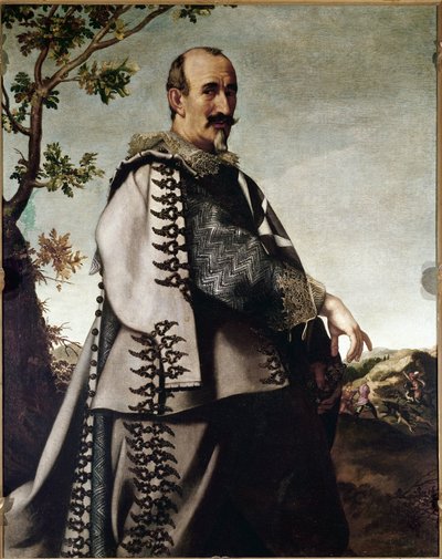 Portret Fra Ainolfo de Bardi, Kawalera Zakonu Jerozolimskiego (olej na płótnie). autorstwa Carlo Dolci