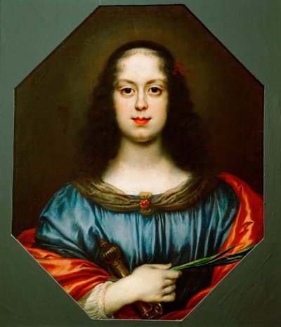 Portret Vittoria della Rovere (1622-1694) jako Świętej Katarzyny autorstwa Carlo Dolci