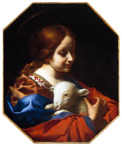 Święta Agnieszka autorstwa Carlo Dolci