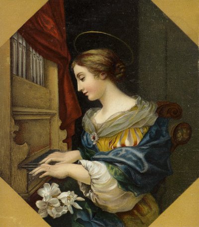 Święta Cecylia grająca na organach autorstwa Carlo Dolci