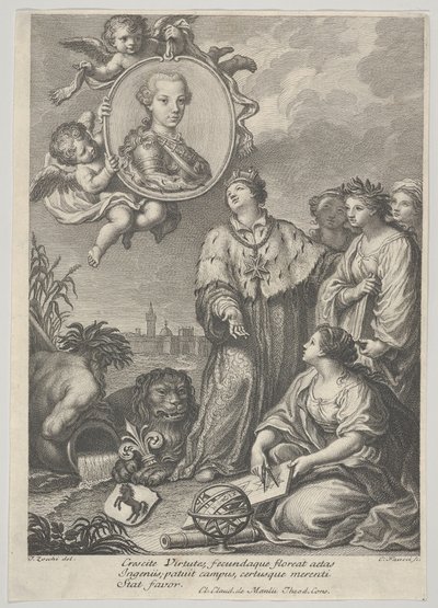 Portret przyszłego cesarza rzymskiego Leopolda II jako arcyksięcia Austrii i..., ca. 1760-67. autorstwa Carlo Faucci