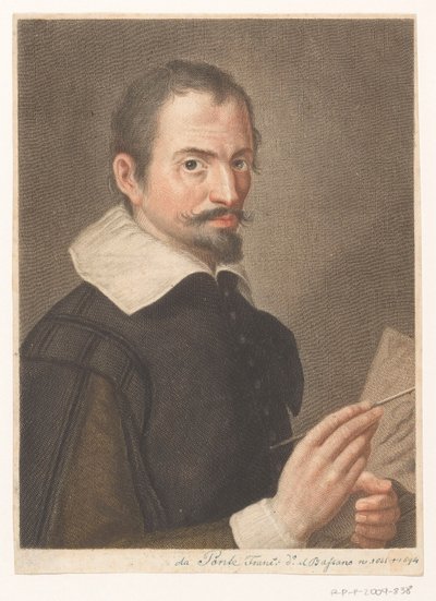 Portret artysty Francesco Bassano II Portrety artystów (tytuł serii) autorstwa Carlo Gregori