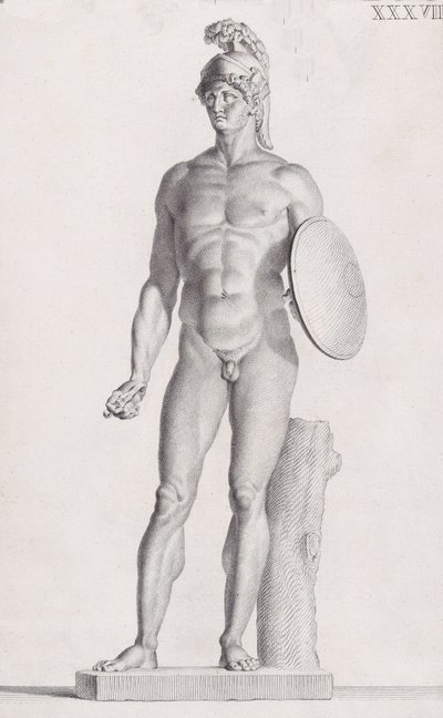 Posąg Marsa, 1734 autorstwa Carlo Gregori