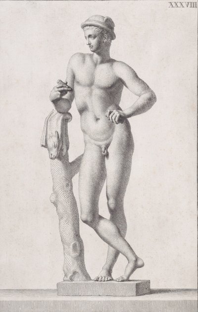 Posąg Merkurego, 1734 autorstwa Carlo Gregori