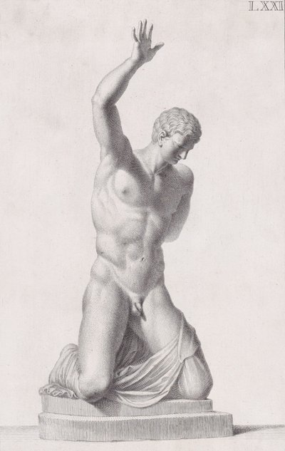 Posąg Narcyza, 1734 autorstwa Carlo Gregori