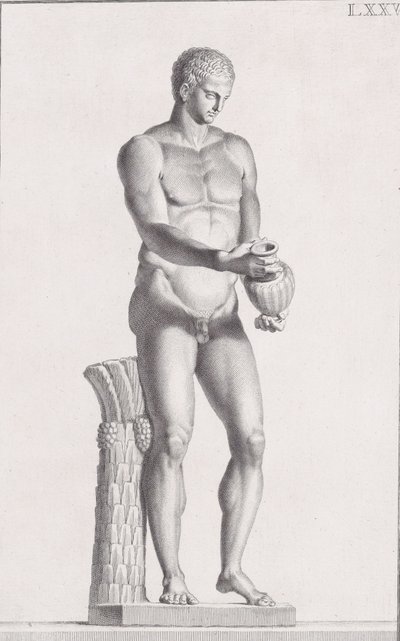 Posąg sportowca, 1734 autorstwa Carlo Gregori