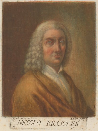 Niccolo Ricciolini autorstwa Carlo Lasinio, after Nicolò Ricciolini