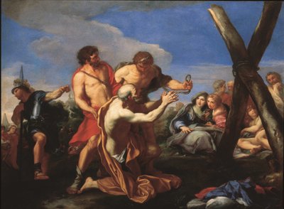 Święty Andrzej prowadzony do krzyża męczeństwa (olej na płótnie) autorstwa Carlo Maratta