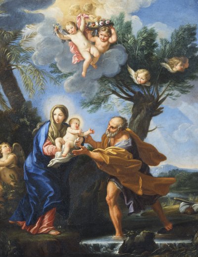 Ucieczka do Egiptu autorstwa Carlo Maratta or Maratti