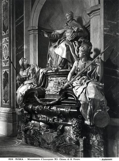 Pomnik Papieża Innocentego XI, ok.1697 (marmur) autorstwa Carlo Maratta or Maratti