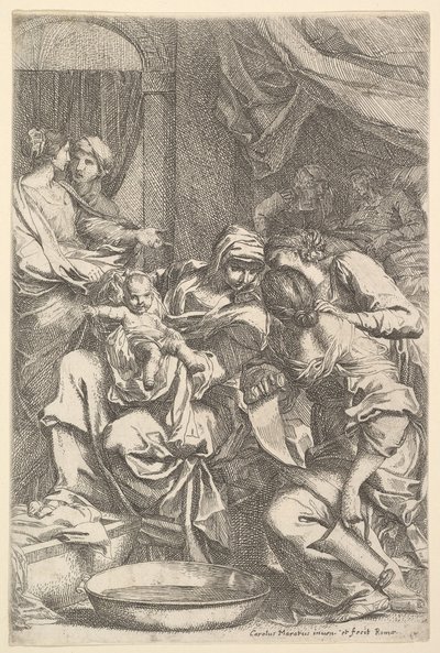 Narodziny Dziewicy. autorstwa Carlo Maratta or Maratti