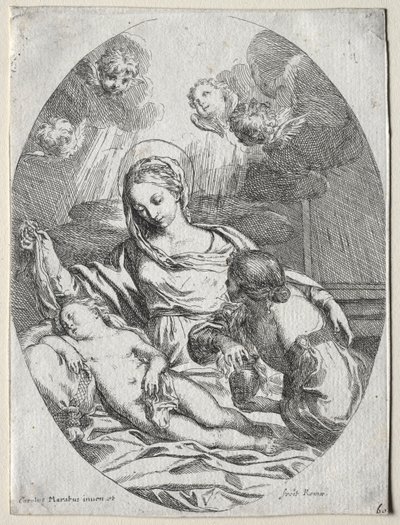 Madonna z Dzieciątkiem z Magdaleną. autorstwa Carlo Maratta or Maratti