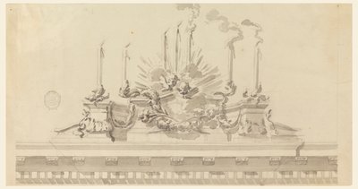 Projekt dekoracji ceremonii autorstwa Carlo Marchionni