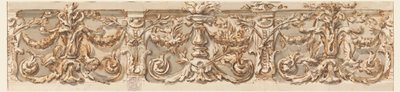 Rysunek, projekt fryzu, ok. 1770 r. autorstwa Carlo Marchionni
