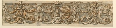 Rysunek, projekt fryzu, ok. 1770 r. autorstwa Carlo Marchionni