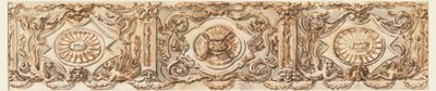Rysunek, projekt fryzu, ok. 1770 r. autorstwa Carlo Marchionni