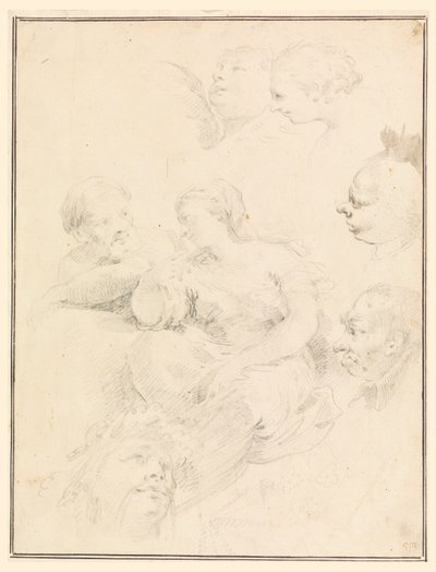 Szkice figuralne autorstwa Carlo Marchionni