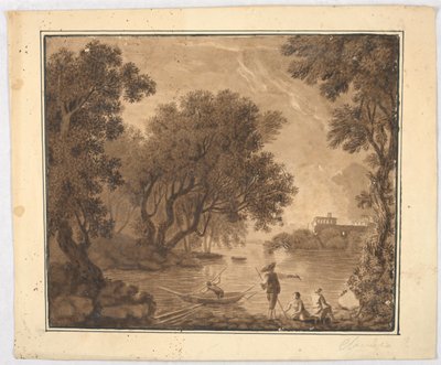 Rybacy w krajobrazie autorstwa Carlo Marchionni