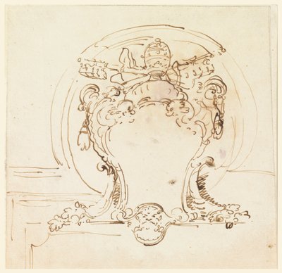 Papieska tarcza autorstwa Carlo Marchionni