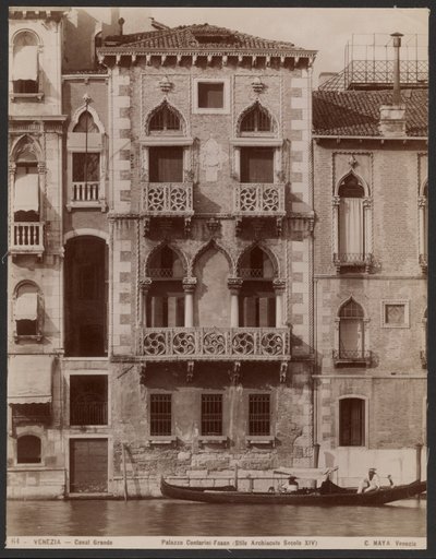 Palazzo Contarini-Fasan, Wenecja autorstwa Carlo Naya