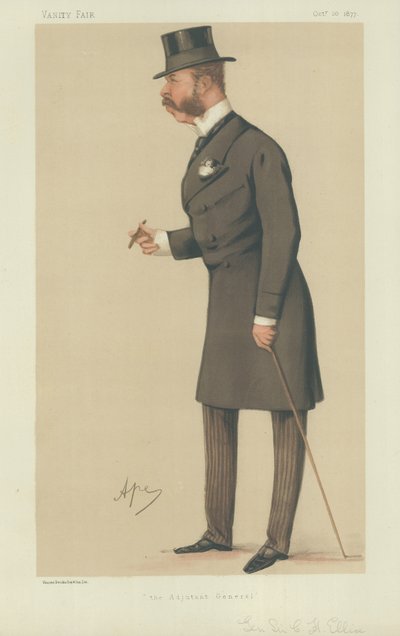 Generał Sir Charles Henry Ellice autorstwa Carlo Pellegrini