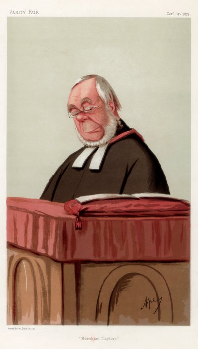 Kupiec Taylors, wielebny James Augustus Hessey DCL, 1874. autorstwa Carlo Pellegrini