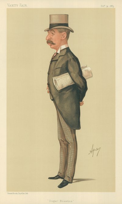 Pan Charles Thomson Ritchie, Nagrody za cukier, 31 października 1885, komiks Vanity Fair autorstwa Carlo Pellegrini