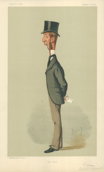 Pan Rowland Winn, Bicz, 29 sierpnia 1874, komiks Vanity Fair autorstwa Carlo Pellegrini