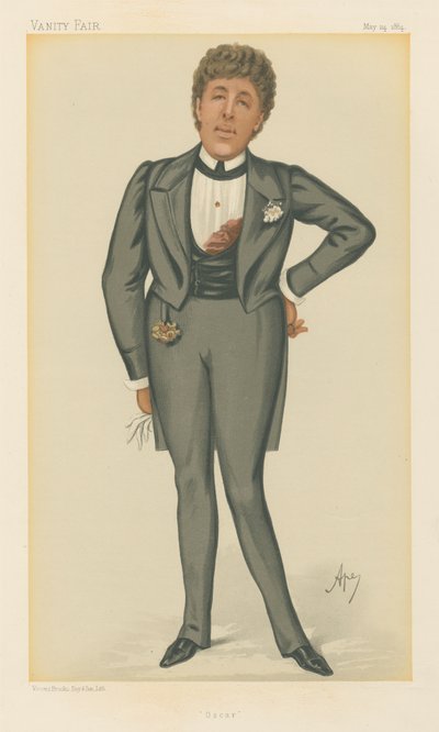 Oscar, Oscar Wilde (seria Vanity Fair) autorstwa Carlo Pellegrini