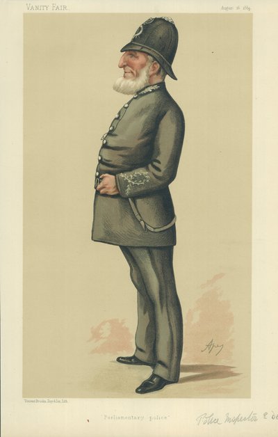 Inspektor policji Ebenezer Denning autorstwa Carlo Pellegrini
