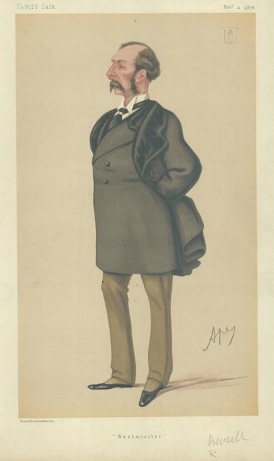 Sir Charles Russell (kolor lito) autorstwa Carlo Pellegrini