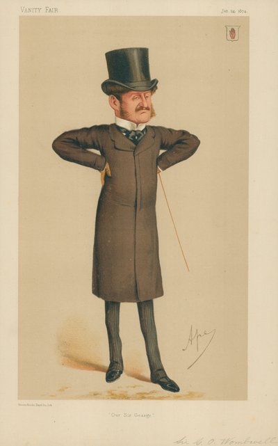 Sir George Orby Wombwell, Nasz Sir George, 24 stycznia 1874, rysunek Vanity Fair autorstwa Carlo Pellegrini