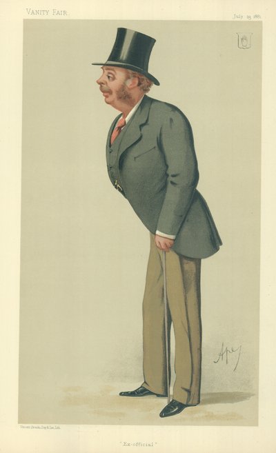 Sir Matthew Ridley, były urzędnik, 23 lipca 1881, komiks Vanity Fair autorstwa Carlo Pellegrini
