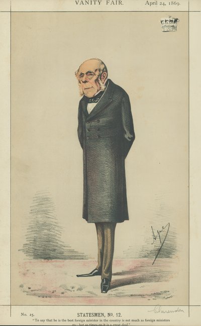 Hrabia Clarendon autorstwa Carlo Pellegrini