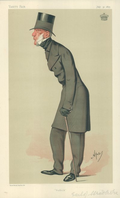Hrabia Stradbroke, Suffolk, 31 lipca 1875, komiks Vanity Fair autorstwa Carlo Pellegrini