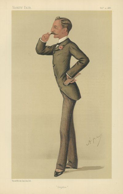 Czcigodny Sidney Herbert (kolor lito) autorstwa Carlo Pellegrini