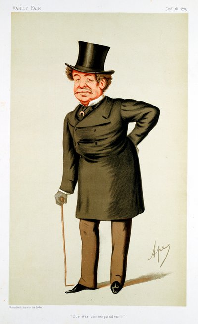 William Howard Russell, urodzony w Irlandii brytyjski dziennikarz, 1875 autorstwa Carlo Pellegrini