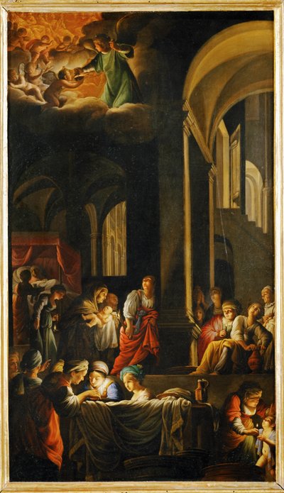 La naissance de la Vierge - Narodziny Maryi Dziewicy ... autorstwa Carlo Saraceni