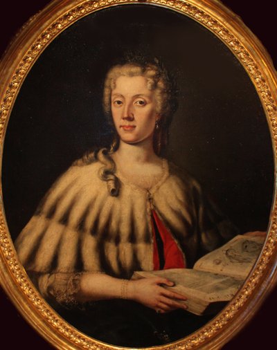 Portret Laury Bassi 1711-1778, połowa XVIII w. autorstwa Carlo Vandi