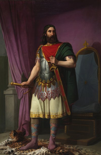 Egica, król Wizygotów, 1853 autorstwa Carlos María Esquivel y Rivas