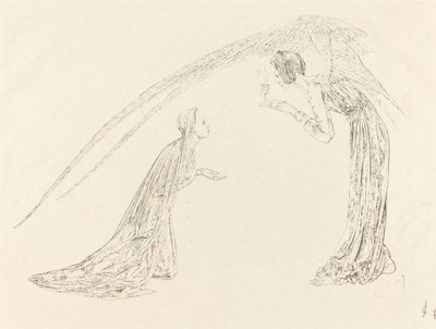 Zwiastowanie autorstwa Carlos Schwabe