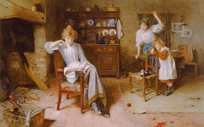 Idle Moments (akwarela na papierze) autorstwa Carlton Alfred Smith