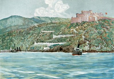 Wejście do portu Santiago, 7 lipca 1898 r. autorstwa Carlton Theodore Chapman