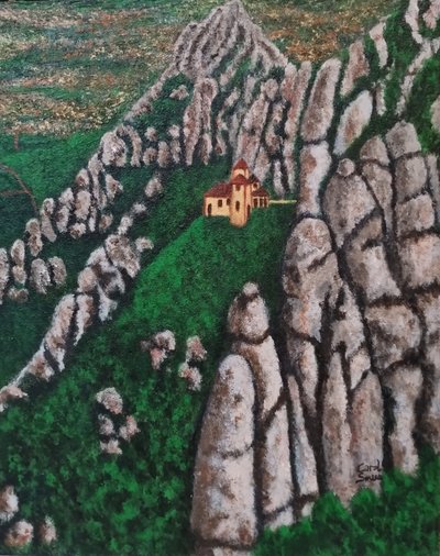 Santa Cova de Montserrat autorstwa Carol Sousa Cuello
