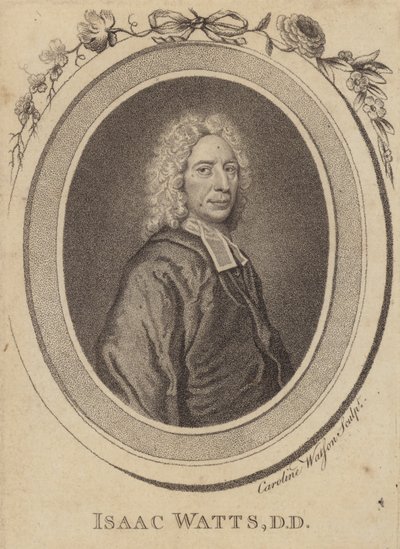 Isaac Watts, angielski pastor chrześcijański, autor hymnów i teolog autorstwa Caroline Watson