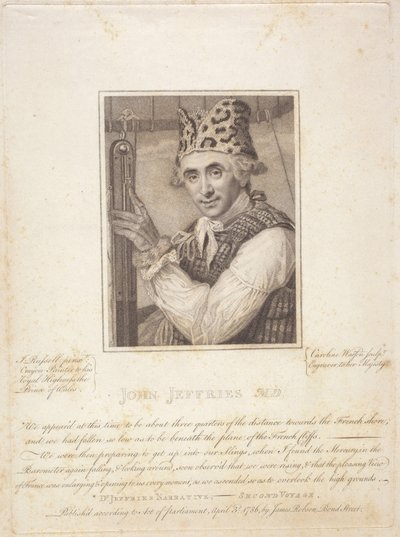 John Jeffries MD, 3 kwietnia autorstwa Caroline and Russell John (1745 1806) Watson